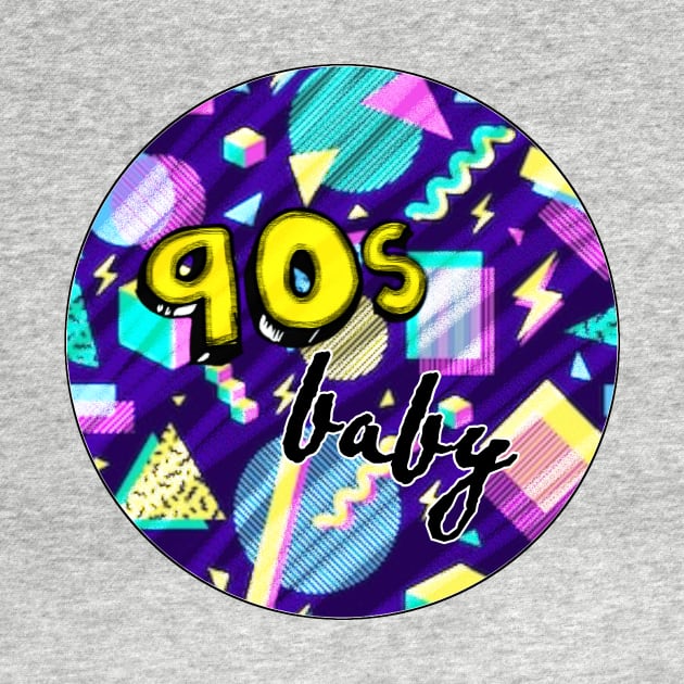 90s baby retro pop art graphic by xxtinastudio